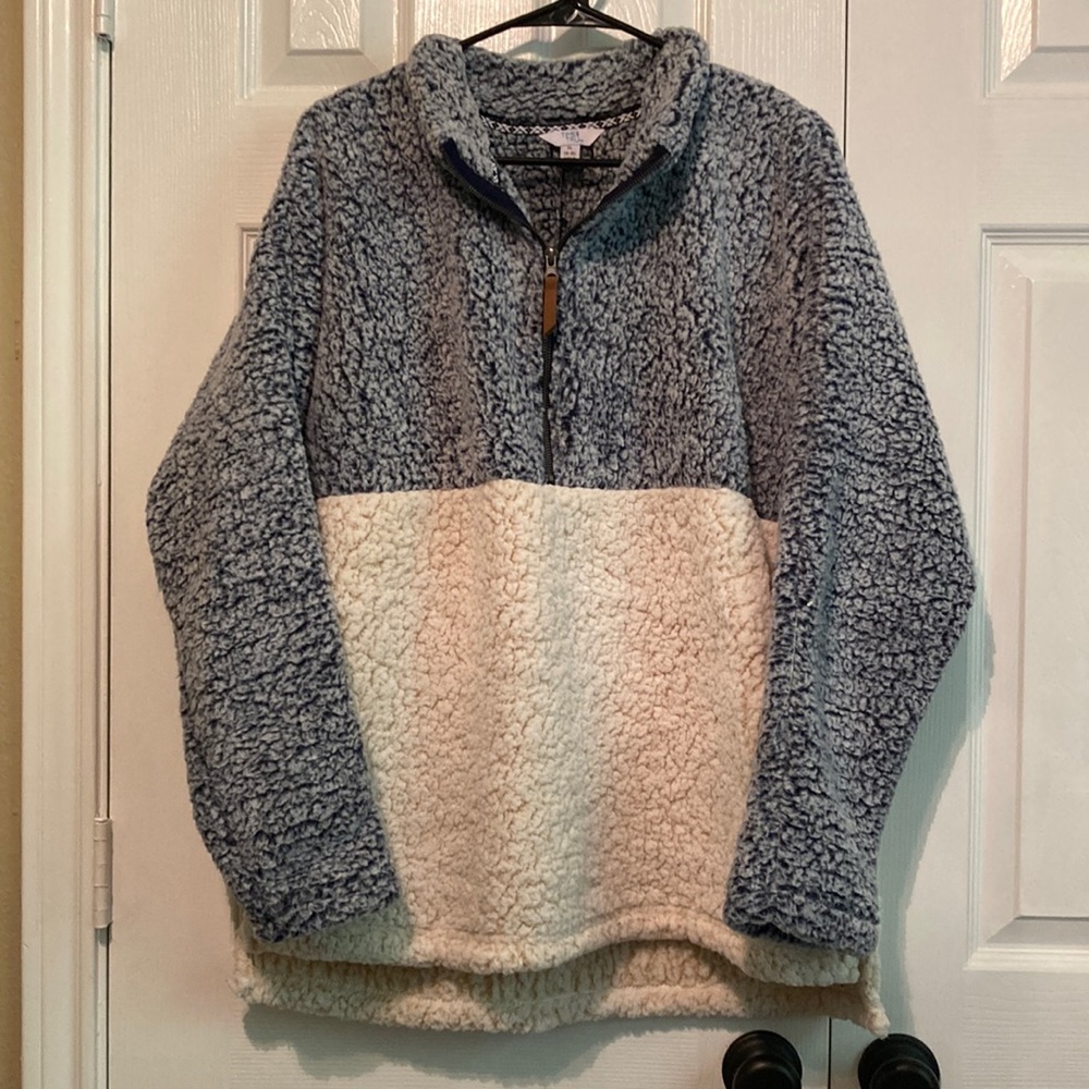NWT Time and Tru Teddy Jacket Quarter Zip